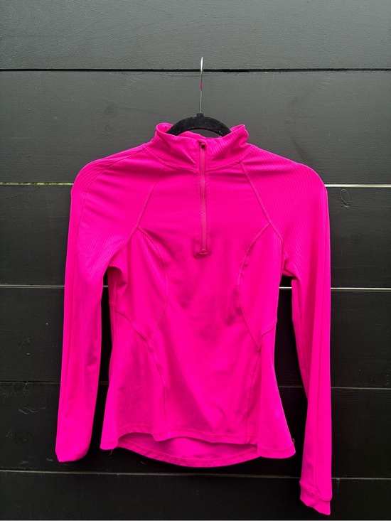 Spyder Tops - Spyder Active Hot Pink Ribbed Quarter Zip Pullover XS